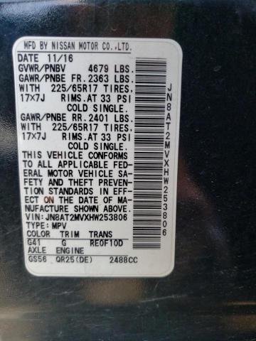 Photo 10 from auction – 2017 NISSAN ROGUE S with VIN JN8AT2MVXHW253806
