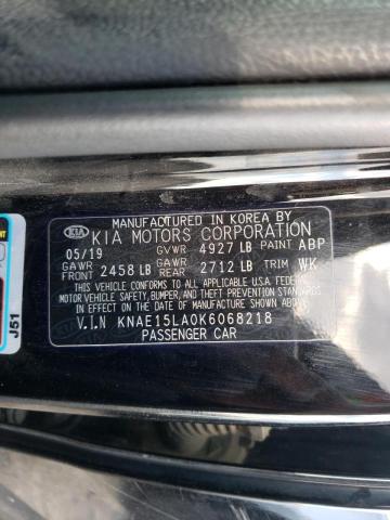 Photo 10 from auction – 2019 KIA STINGER with VIN KNAE15LA0K6068218