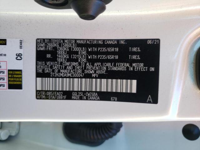 Photo 10 from auction – 2021 LEXUS RX 350 with VIN 2T2HZMDA9MC300047