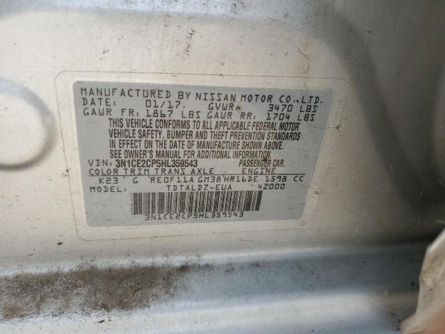 Photo 10 from auction – 2017 NISSAN VERSA NOTE with VIN 3N1CE2CP5HL359543