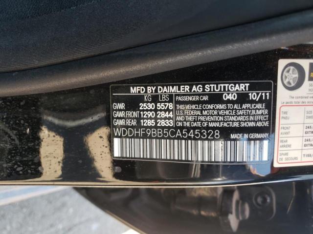 Photo 10 from auction – 2012 MERCEDES-BENZ E 550 4MAT with VIN WDDHF9BB5CA545328