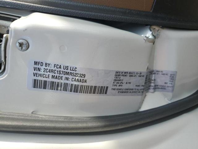 Photo 10 from auction – 2021 CHRYSLER PACIFICA H with VIN 2C4RC1S70MR522329