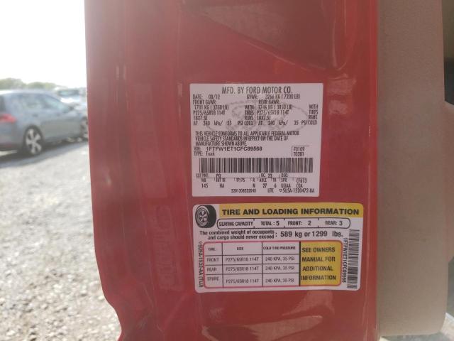Photo 10 from auction – 2012 FORD F150 SUPER with VIN 1FTFW1ET1CFC89568