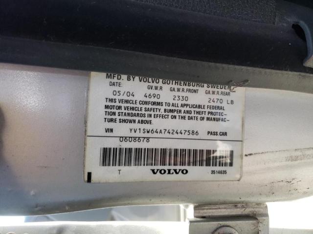 Photo 10 from auction – 2004 VOLVO V70 with VIN YV1SW64A742447586