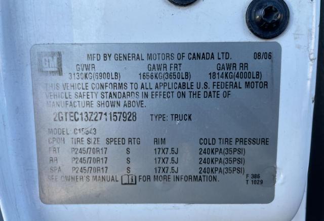 Photo 10 from auction – 2007 GMC NEW SIERRA with VIN 2GTEC13Z271157928
