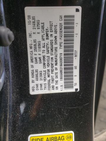 Photo 10 from auction – 2009 ACURA TL with VIN 19UUA86219A008719
