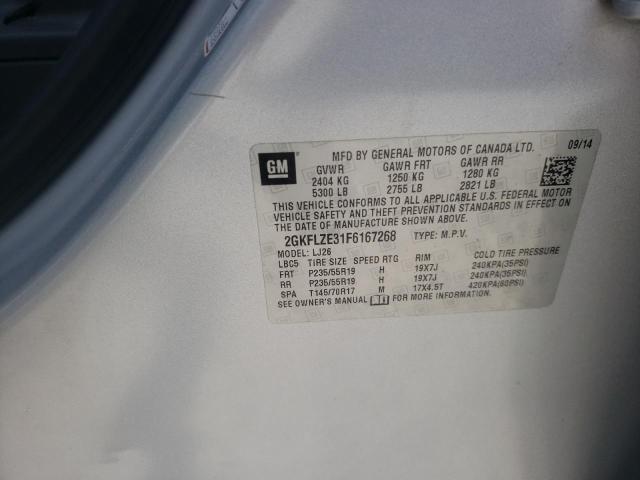 Photo 10 from auction – 2015 GMC TERRAIN DE with VIN 2GKFLZE31F6167268