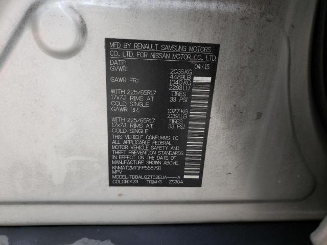 Photo 10 from auction – 2015 NISSAN ROGUE S with VIN KNMAT2MT1FP558791