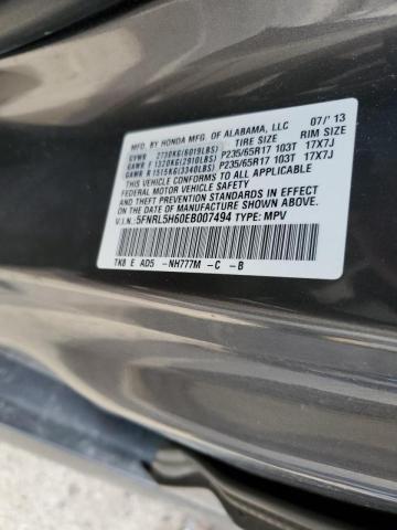Photo 10 from auction – 2014 HONDA ODYSSEY EX with VIN 5FNRL5H60EB007494