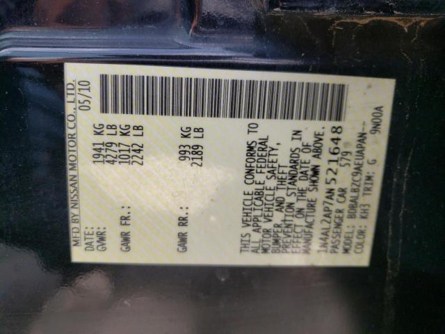 Photo 10 from auction – 2010 NISSAN ALTIMA BAS with VIN 1N4AL2AP7AN521648