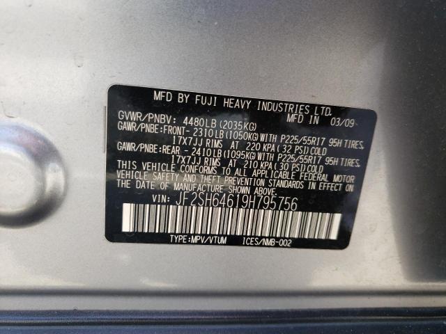 Photo 10 from auction – 2009 SUBARU FORESTER 2 with VIN JF2SH64619H795756