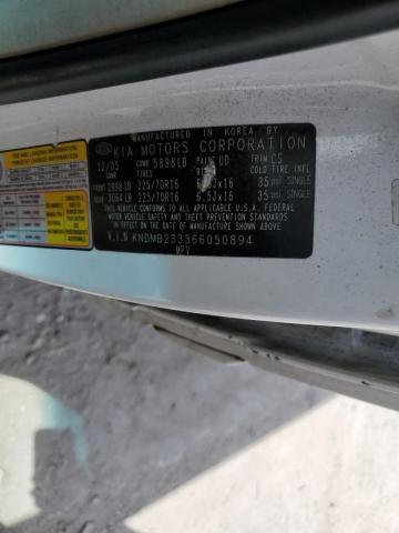 Photo 10 from auction – 2006 KIA SEDONA EX with VIN KNDMB233366050894