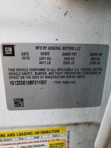 Photo 10 from auction – 2011 CHEVROLET MALIBU 1LT with VIN 1G1ZC5E10BF211897