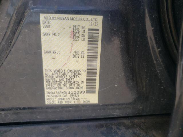 Photo 10 from auction – 2016 NISSAN ALTIMA with VIN 1N4AL3APXGN310099