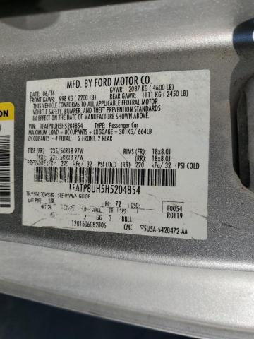 Photo 10 from auction – 2017 FORD MUSTANG with VIN 1FATP8UH5H5204854