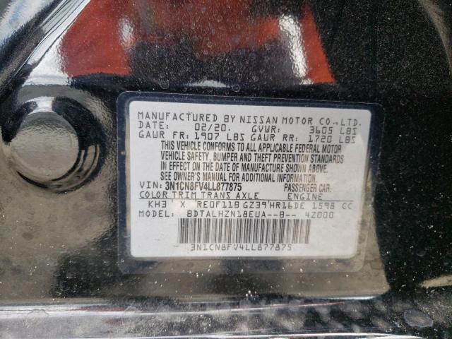 Photo 10 from auction – 2020 NISSAN VERSA SR with VIN 3N1CN8FV4LL877875