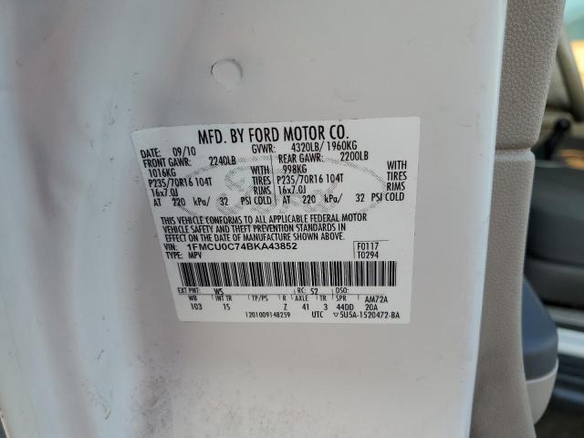 Photo 10 from auction – 2011 FORD ESCAPE XLS with VIN 1FMCU0C74BKA43852