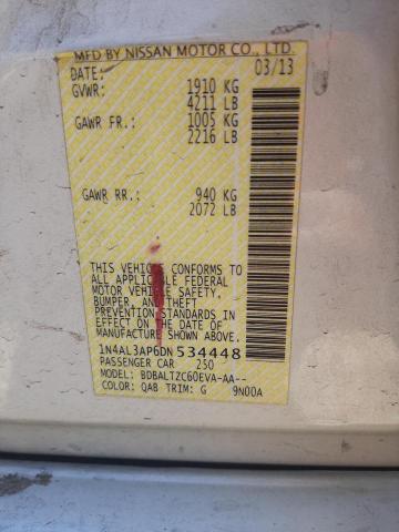 Photo 10 from auction – 2013 NISSAN ALTIMA 2.5 with VIN 1N4AL3AP6DN534448