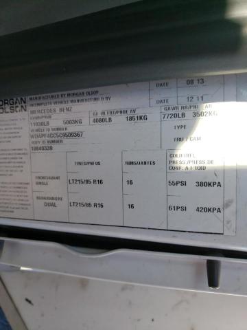 Photo 10 from auction – 2012 MERCEDES-BENZ SPRINTER 3 with VIN WDAPF4CC5C9509367