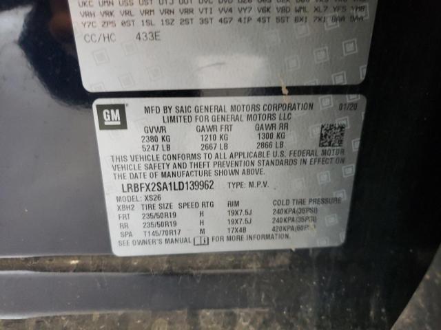 Photo 10 from auction – 2020 BUICK ENVISION E with VIN LRBFX2SA1LD139962