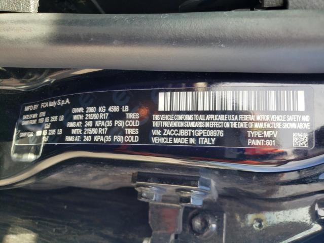 Photo 10 from auction – 2016 JEEP RENEGADE L with VIN ZACCJBBT1GPE08976