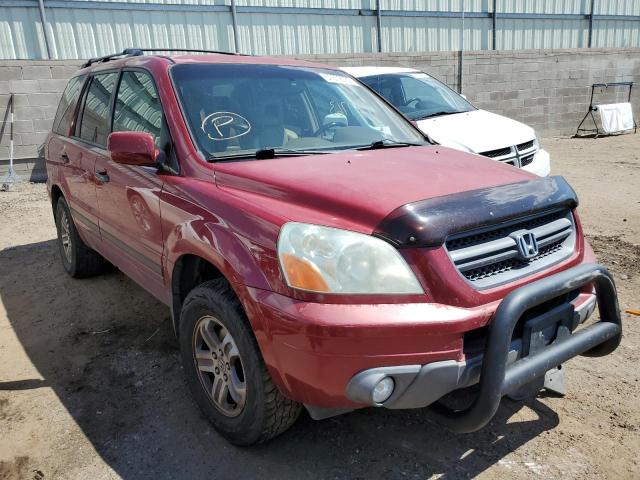 HONDA PILOT EXL 2004 with VIN 2HKYF18524H535086 - Photo from auction