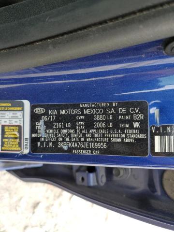 Photo 10 from auction – 2018 KIA FORTE LX with VIN 3KPFK4A76JE169956