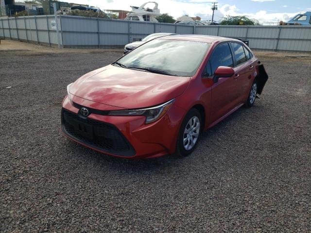 Photo 2 from auction – 2021 TOYOTA COROLLA LE with VIN JTDEPMAE2MJ135516