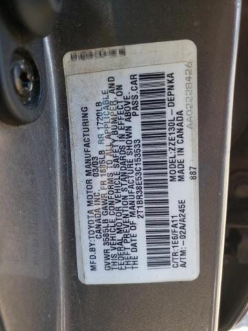 Photo 10 from auction – 2003 TOYOTA COROLLA CE with VIN 2T1BR38E53C153533