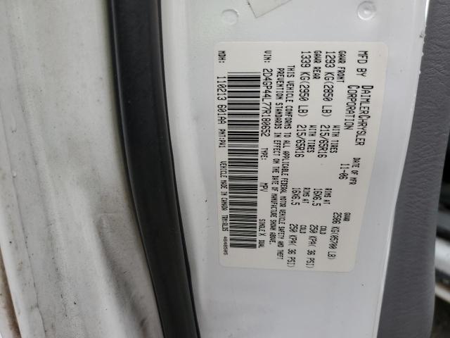 Photo 10 from auction – 2007 DODGE GRAND CARA with VIN 2D4GP44L77R180652