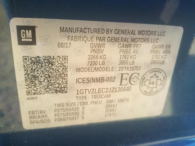 Photo 10 from auction – 2018 GMC SIERRA K15 with VIN 1GTV2LEC2JZ130640