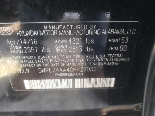 Photo 10 from auction – 2016 HYUNDAI SONATA ECO with VIN 5NPE24AA4GH427032