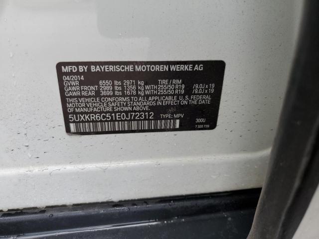 Photo 10 from auction – 2014 BMW X5 XDRIVE5 with VIN 5UXKR6C51E0J72312
