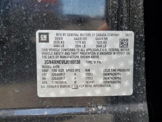 Photo 10 from auction – 2018 CHEVROLET EQUINOX LS with VIN 2GNAXHEV8J6180136