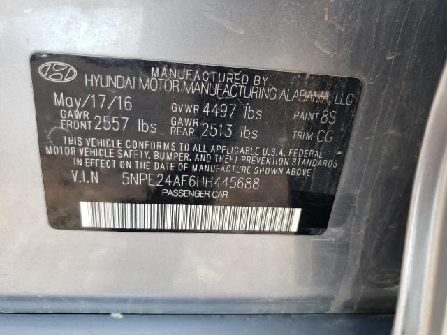 Photo 10 from auction – 2017 HYUNDAI SONATA SE with VIN 5NPE24AF6HH445688