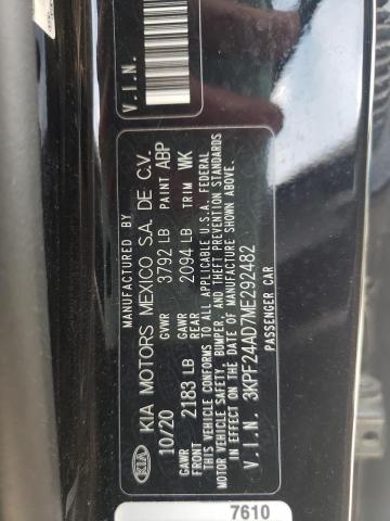 Photo 10 from auction – 2021 KIA FORTE FE with VIN 3KPF24AD7ME292482