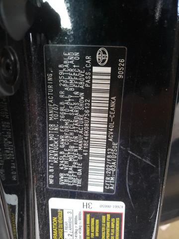 Photo 10 from auction – 2008 TOYOTA CAMRY CE with VIN 4T1BE46K08U756132
