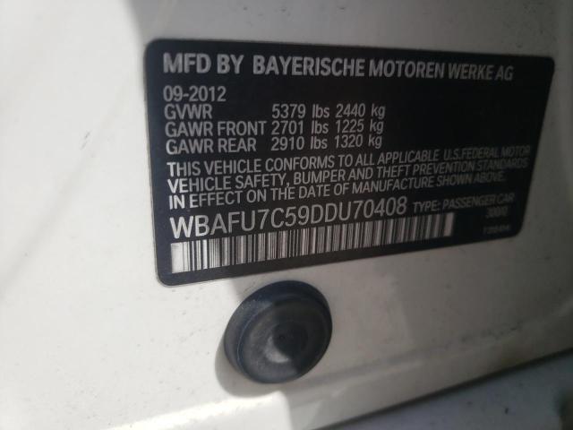 Photo 10 from auction – 2013 BMW 535 XI with VIN WBAFU7C59DDU70408