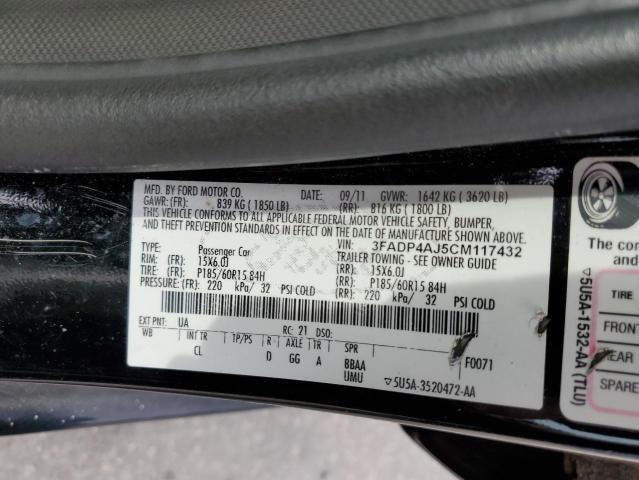 Photo 10 from auction – 2012 FORD FIESTA S with VIN 3FADP4AJ5CM117432