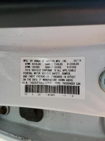Photo 10 from auction – 2014 HONDA ACCORD LX with VIN 1HGCR2F32EA182612