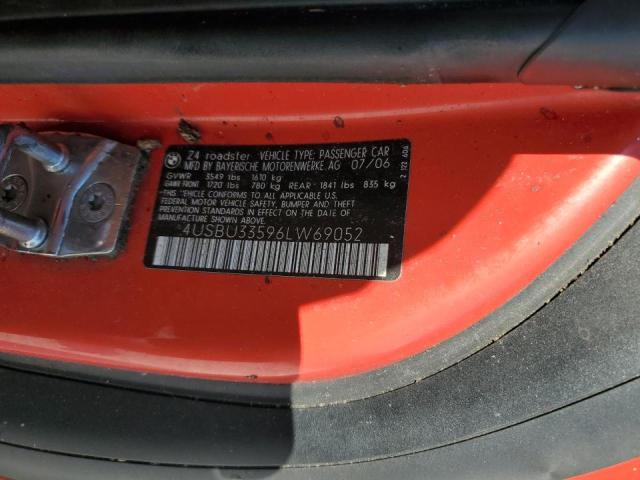 Photo 10 from auction – 2006 BMW Z4 3.0 with VIN 4USBU33596LW69052