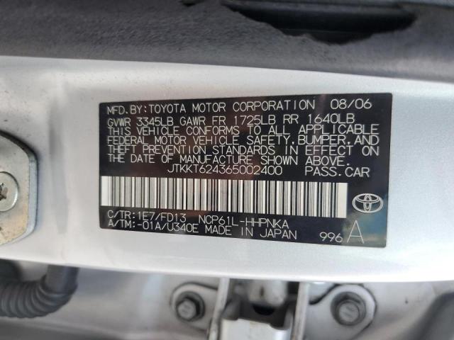 Photo 10 from auction – 2006 TOYOTA SCION XA with VIN JTKKT624365002400