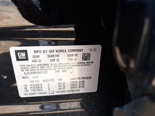 Photo 10 from auction – 2022 BUICK ENCORE PRE with VIN KL4CJESMXNB514323