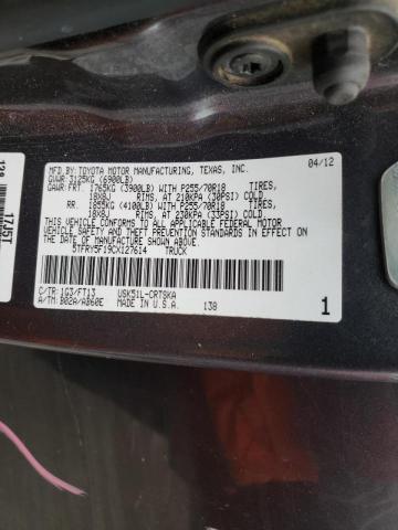 Photo 10 from auction – 2012 TOYOTA TUNDRA DOU with VIN 5TFRY5F19CX127614