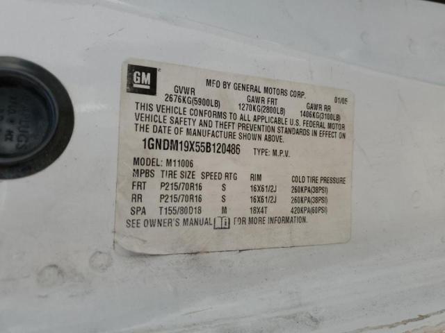 Photo 10 from auction – 2005 CHEVROLET ASTRO with VIN 1GNDM19X55B120486