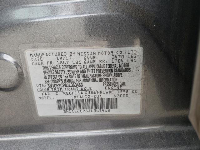 Photo 10 from auction – 2018 NISSAN VERSA NOTE with VIN 3N1CE2CP8JL363463