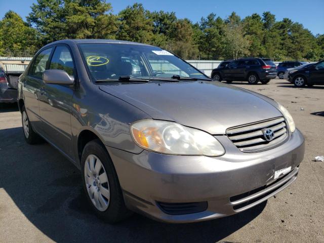 TOYOTA COROLLA CE 2003 with VIN 2T1BR38E53C153533 - Photo from auction