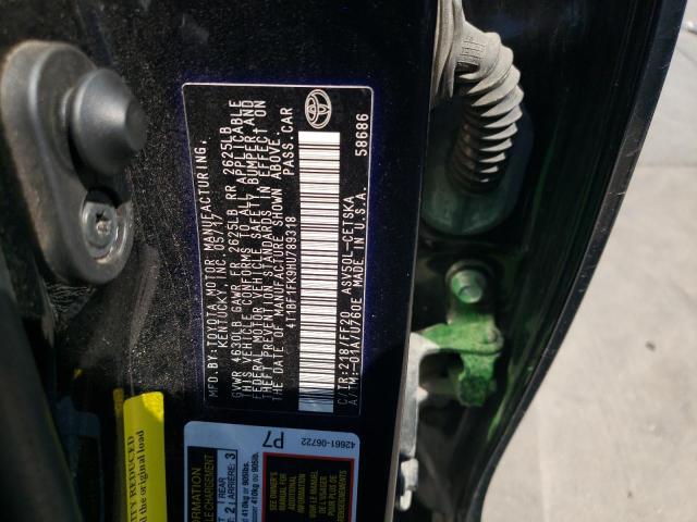 Photo 10 from auction – 2017 TOYOTA CAMRY LE with VIN 4T1BF1FK9HU789318