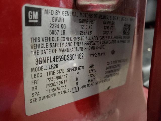 Photo 10 from auction – 2012 CHEVROLET CAPTIVA SP with VIN 3GNFL4E59CS601182