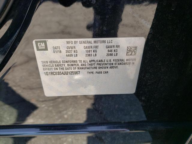Photo 10 from auction – 2018 CHEVROLET VOLT LT with VIN 1G1RC6S54JU125967